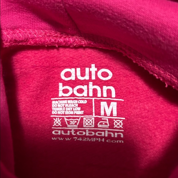 Vintage Autobahn Pink Hoodie - Picture 3 of 4